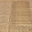 Beige Pure Katan Silk Handwoven Kadwa Banarasi Saree Online