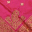 Orange-Pink Pure Katan Silk Banarasi Handloom Dupatta For Discount