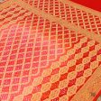 Pink-Orangish Red Pure Georgette Banarasi Handloom Bandhani Dupatta For Discount