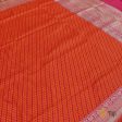 Rani Pink-Orange Pure Katan Silk Banarasi Handloom Dupatta Cheap