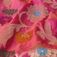 Peach-Gulabi Pink Pure Katan Silk Banarasi Handloom Dupatta Online Sale