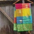 Multicolored Pure Silk Georgette Banarasi Handloom Dupatta For Cheap