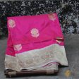 Pink-Off White Pure Katan Silk Banarasi Handloom Dupatta Online Sale