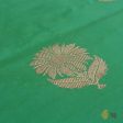 Green-Rani Pink Pure Katan Silk Banarasi Handloom Dupatta Cheap