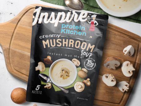 Inspire Creamy Mushroom Soup - 15g Protein For Discount