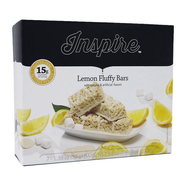 Inspire Fluffy Lemon Crisp Protein Bars Supply