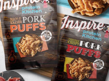 Inspire Pork Rind Puffs - 24 Servings Online Sale